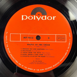 Винтажная виниловая пластинка LP Cream, Eric Clapton, Wheels Of Fire (Япония 1972) (Оби) White Room