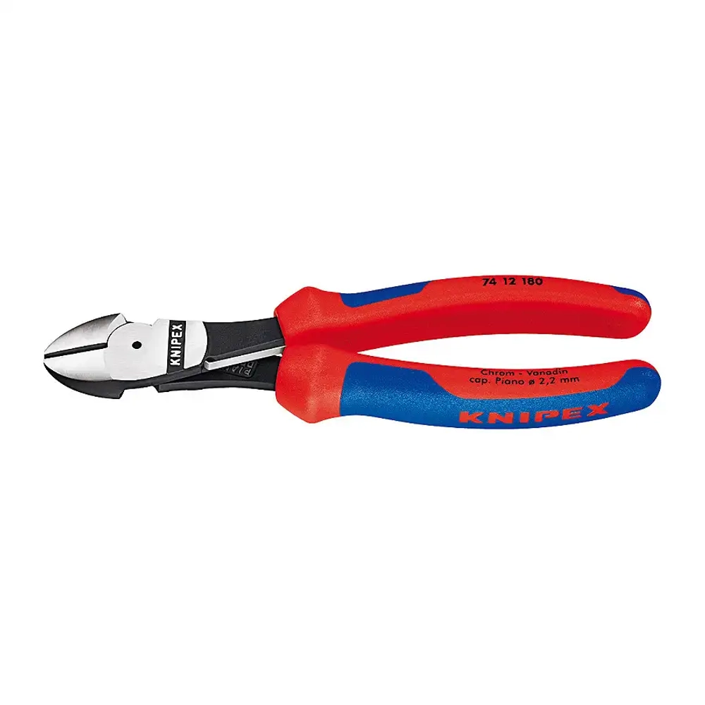 Кусачки боковые особой мощности черненые 180 мм Knipex 74 12 180 SB