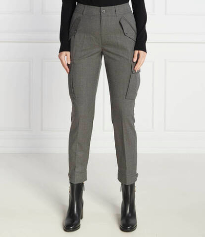Хлопковое штаны карго LAUREN RALPH LAUREN - графитовый(200919661)