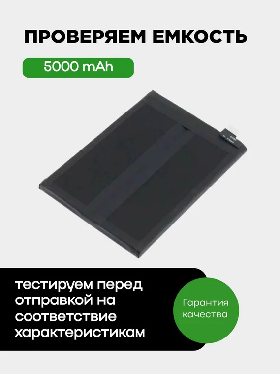 Комплект аккумулятор и задняя крышка (Зеленая) для Oneplus 10 Pro