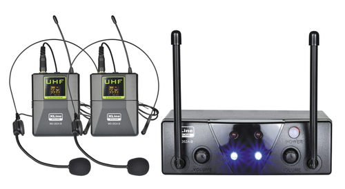 XLINE MD-262A-B Радиосистема двухканальная c двумя поясными передатчиками и головными гарнитурами