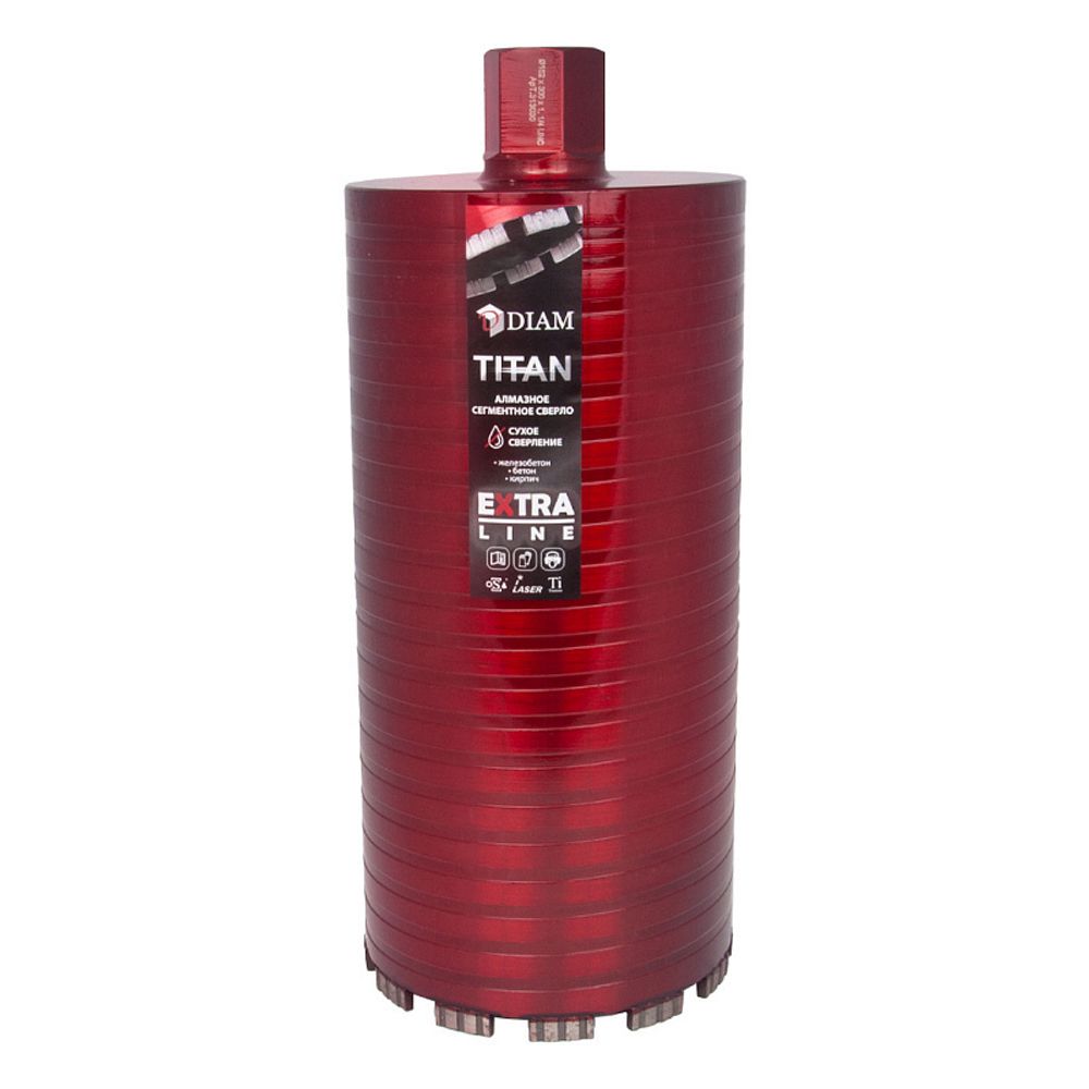 Алмазное сегментное сверло DIAM EXTRA LINE 152мм TITAN HIT (сухое сверление) 313030 Алмазное сегментное сверло DIAM EXTRA LINE 152мм TITAN HIT (сухое сверление) 313030