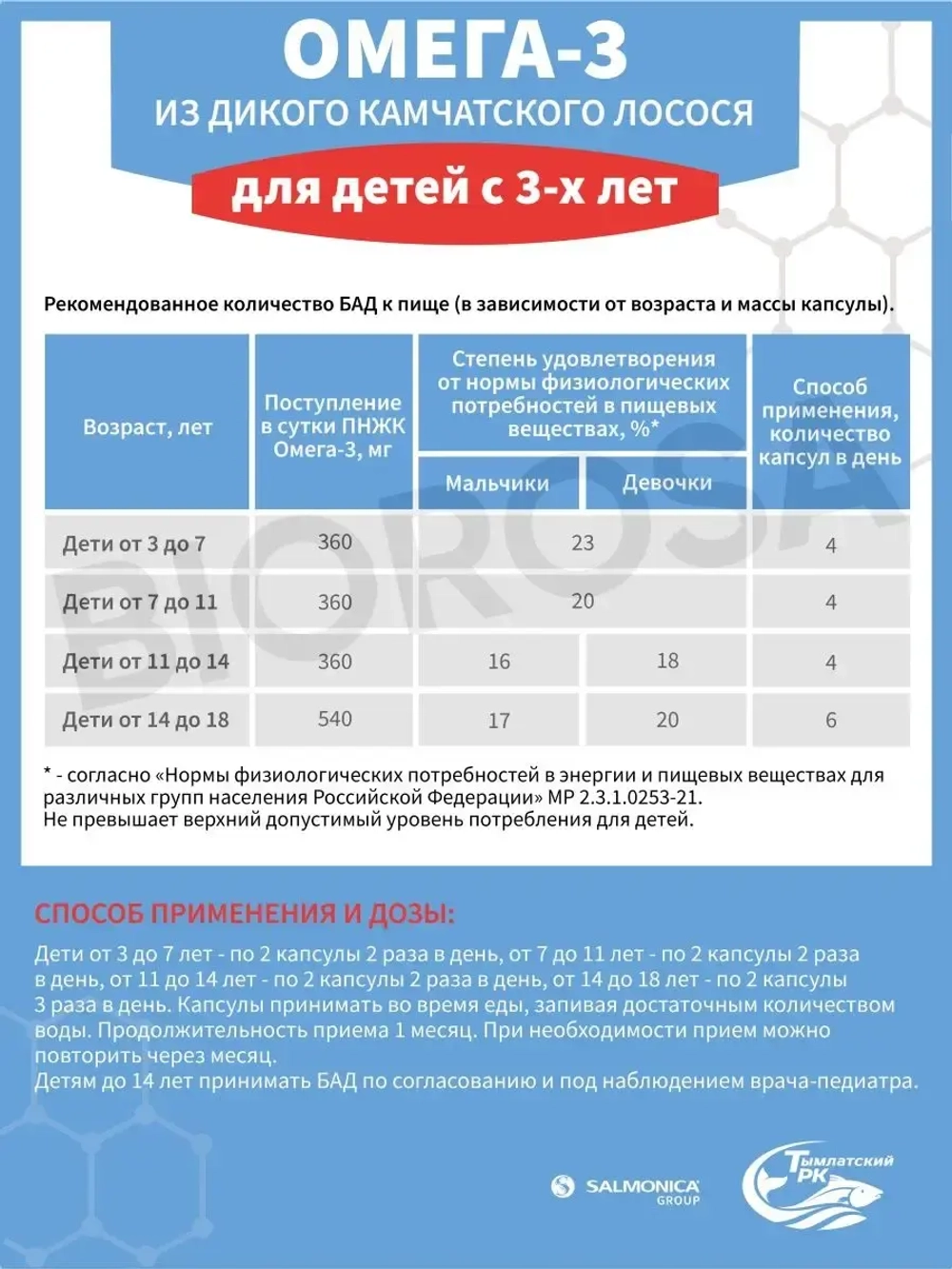 Омега-3  витамин для детей Апельсин БАД