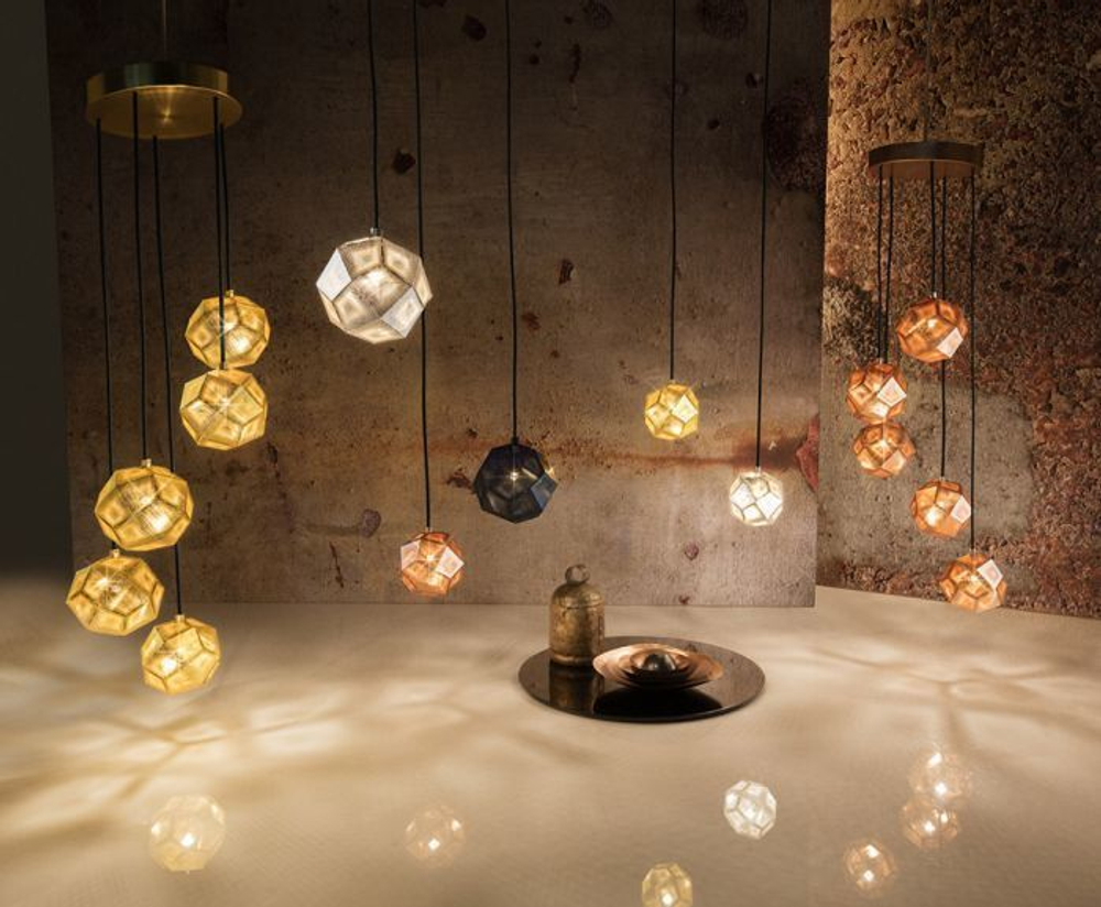 Pendant design lamp  Etch by Tom Dixon (Gold)
