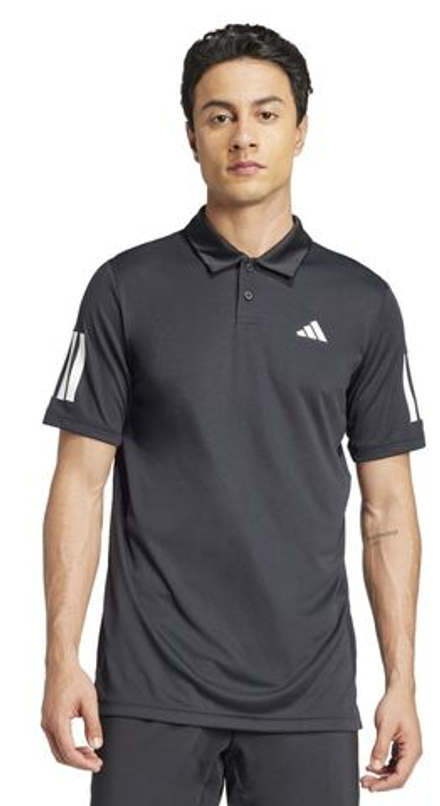 Мужское теннисное поло Adidas Club Tennis 3-Stripes Polo - черный