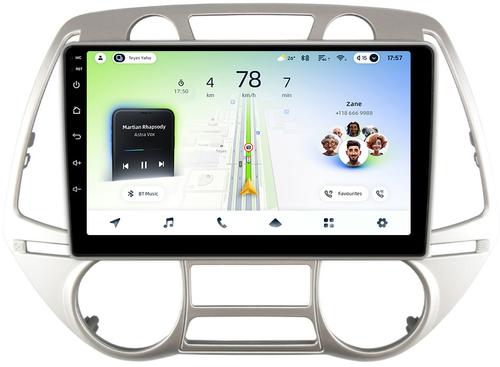 Магнитола для Hyundai i20 2009-2012 (климат) - Teyes CC4L монитор 9" IPS, Android 14, Быстрая, Snapdragon 662, CarPlay, 4G SIM-слот