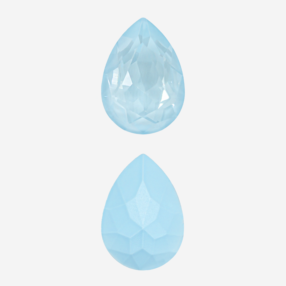Кристалл Капля (Drop), оттенок "Голубой Топаз Люкс"/"Blue Topaz Lux", 14*10мм