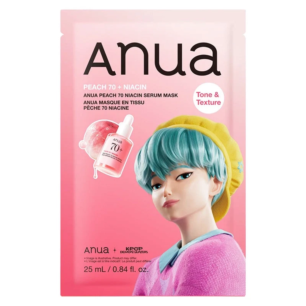 Тканевая маска Anua Peach 70+Niacin Tone&Texture KPOP