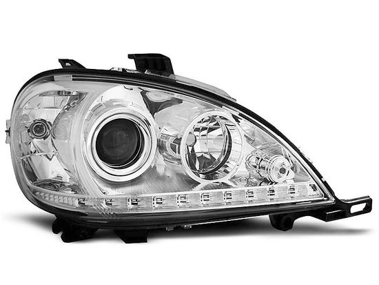 Передние фары Mercedes ML W163 daylight chrome
