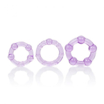 Комплект из 3-х эрекционных колец Island Rings - Purple (Цвет: фиолетовый)