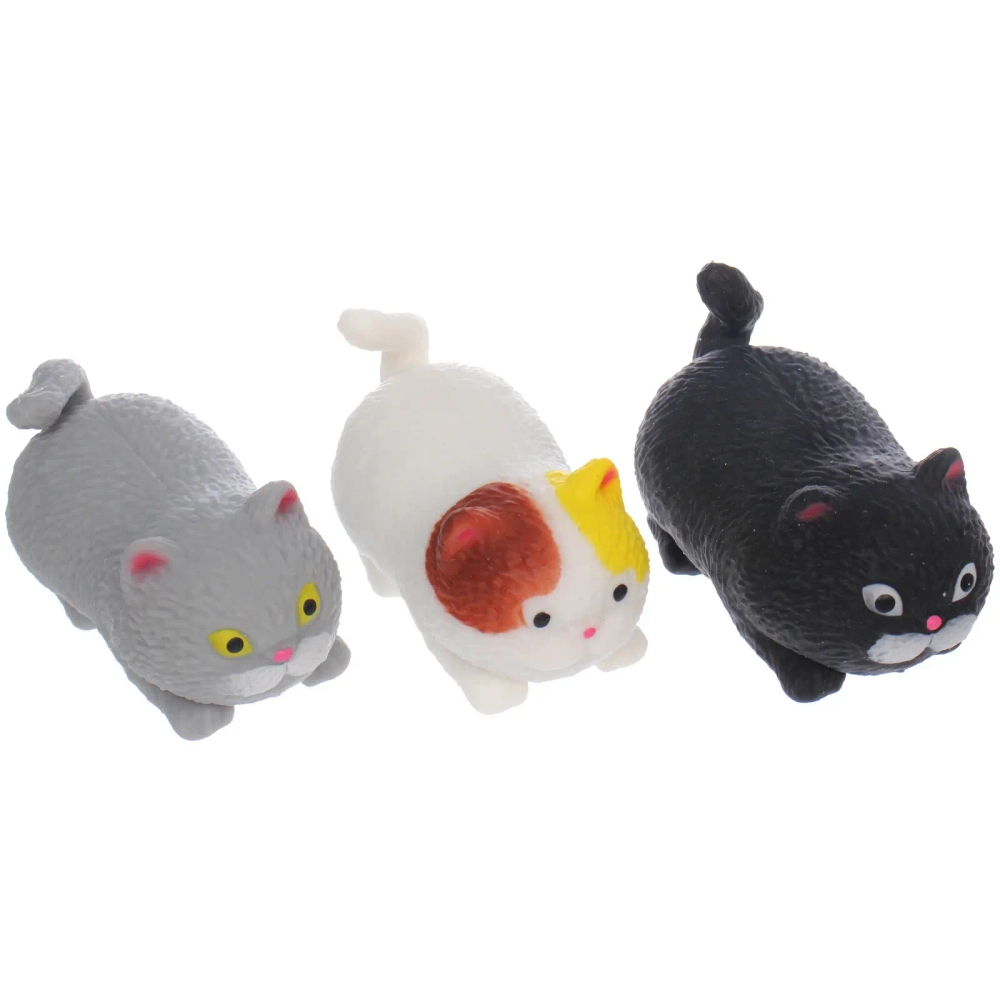Игрушка «Кот», 9 см, сквиш с песком, микс