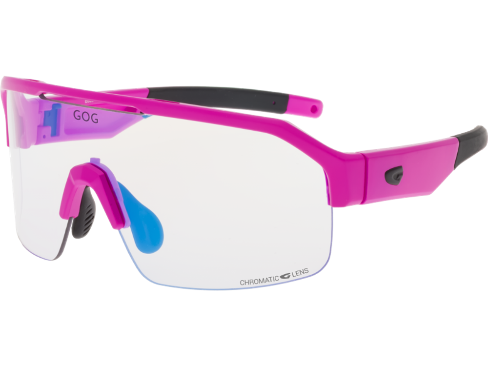 Спортивные очки GOG Thor C / Matt Neon Pink-Black / Photochromic Blue Lens