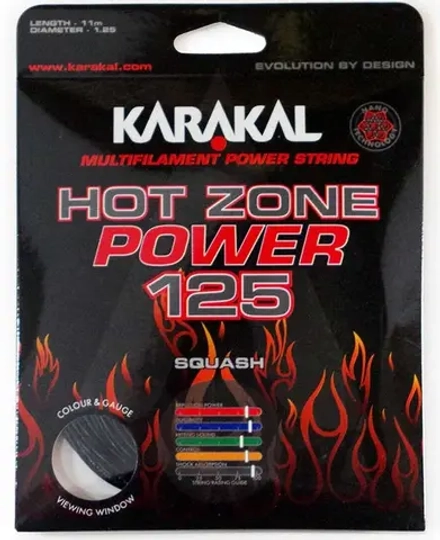 Струны для сквоша Karakal Hot Zone Power 125 (11 m) - black