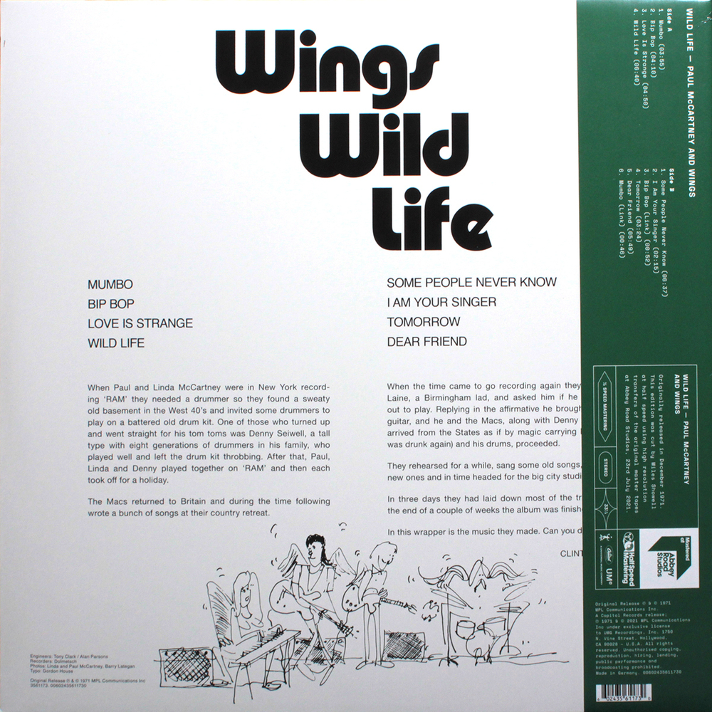 Paul McCartney And Wings / Wild Life (LP)
