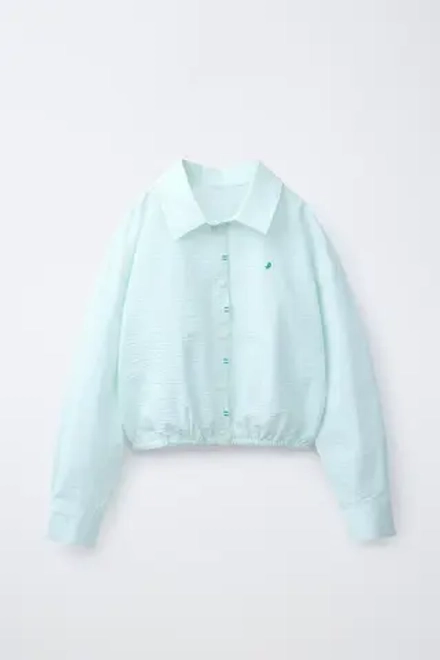 ZARA РУБАШКА В ПОЛОСКУ PENN ©, ЗЕЛЕНЫЙ/ЭКРЮ