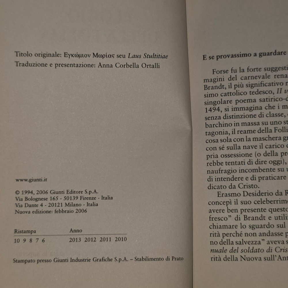 Elogio della Follia