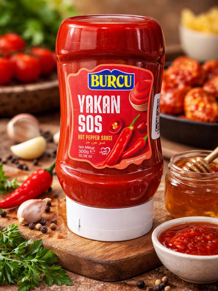 Соус Burcu Yakan острый 300 г x 4 шт