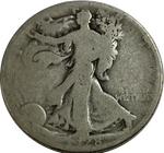 50 центов Walking Liberty 1928 год двор S . F-
