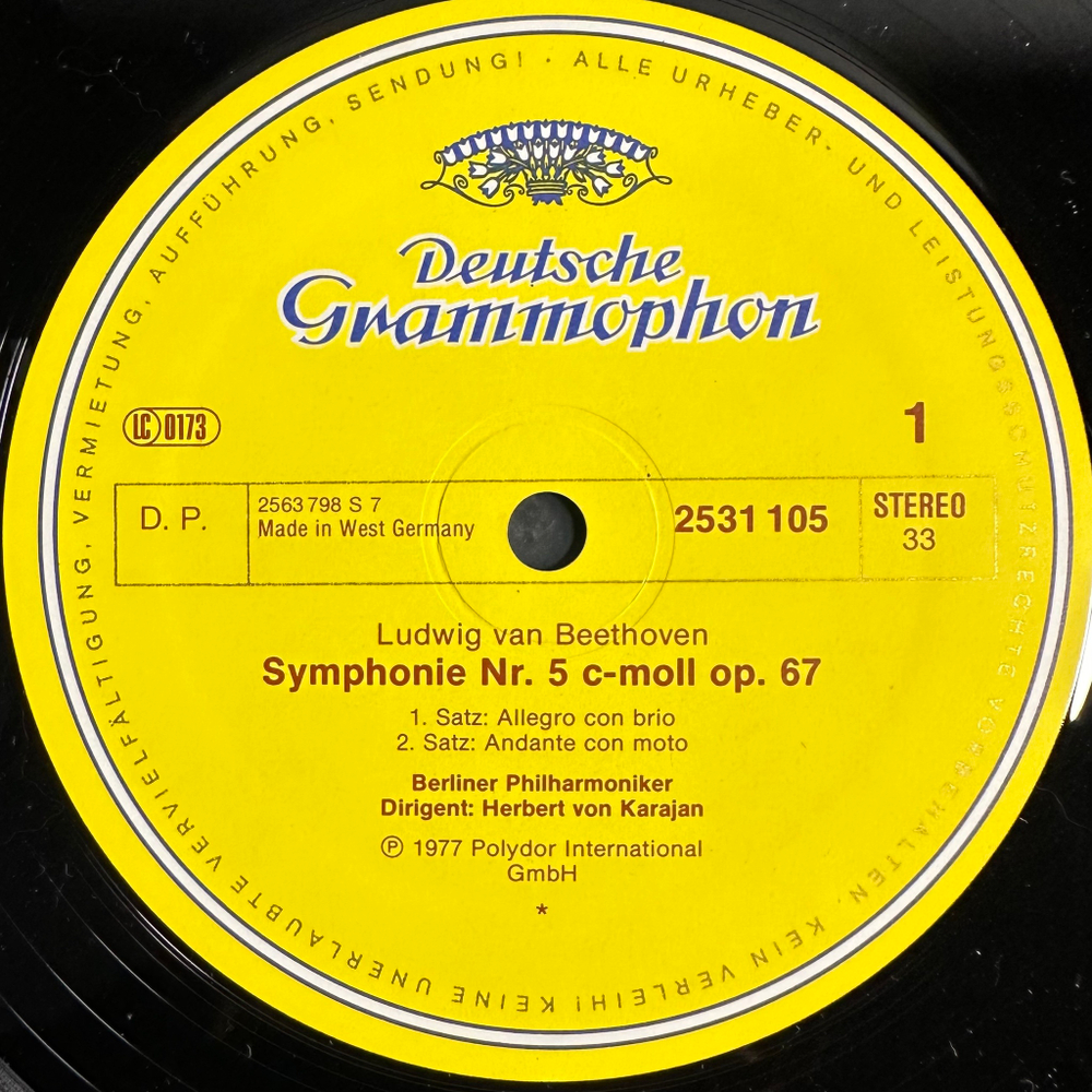 Бетховен- Симфония № 5 (Германия 1977г.)