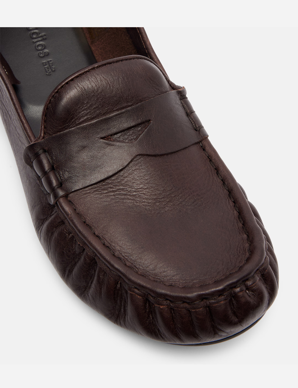 Лоферы Acne Studios Leather Penny Loafers Dark Brown