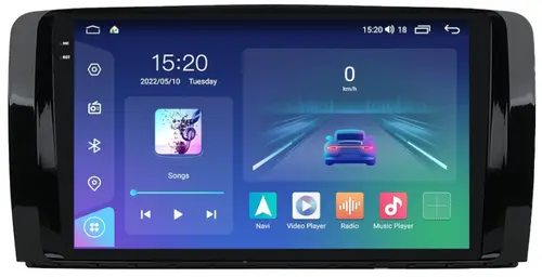 Магнитола для Mercedes-Benz R (W251) 2005-2015 - Parafar PF212U2K на Android 13, Быстрая, QLED+2K, CarPlay, 4G SIM-слот