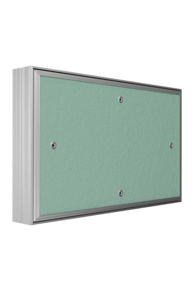 Люк ревизионный D Ceramo Base 500x300 скрыт.монтаж съемный алюминий EVECS