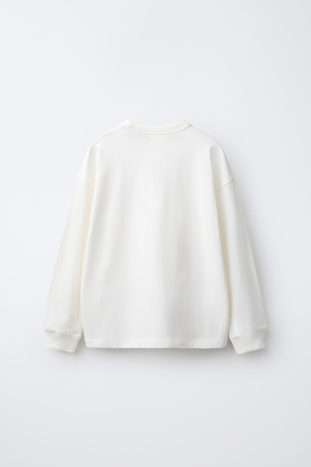 ZARA - FRUIT OF THE LOOM™ , ФУТБОЛКА С ВЫШИВКОЙ, БЕЛЫЙ