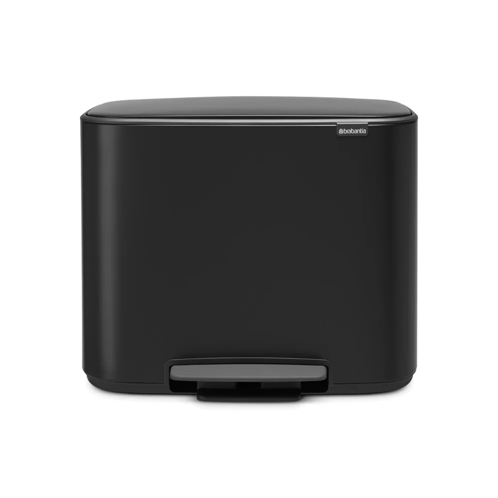 Brabantia Контейнер для мусора Bo 3х11л с сортировкой, черный 121104