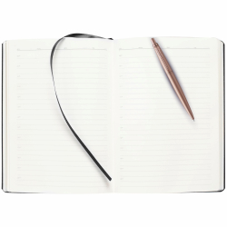 Подарочный набор: Jotter XL SE20 Monochrome в подарочной упаковке, цвет: Pink Gold, стержень Mblue и Ежедневник недатированный черный с золотис