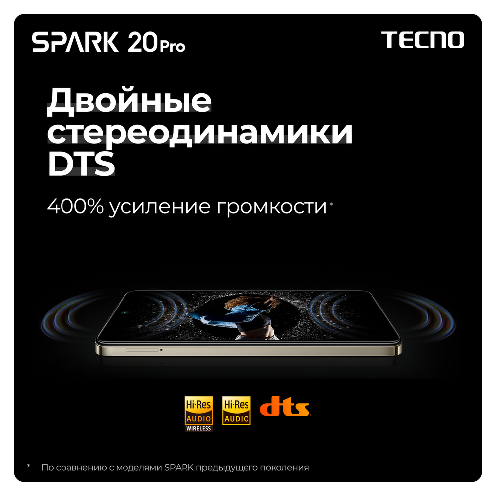 Смартфон TECNO Spark 20 Pro 12/256 ГБ RU, Dual nano SIM, Sunset Blush