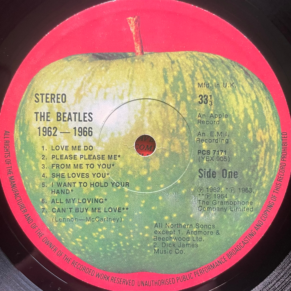 The Beatles - 1962-1966 2LP (Англия 1973г.)