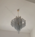 Pendant design lamp Stream by Terzani (Silver)