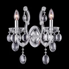 Бра Hollywood HOLLYWOOD AP2 CHROME Crystal Lux