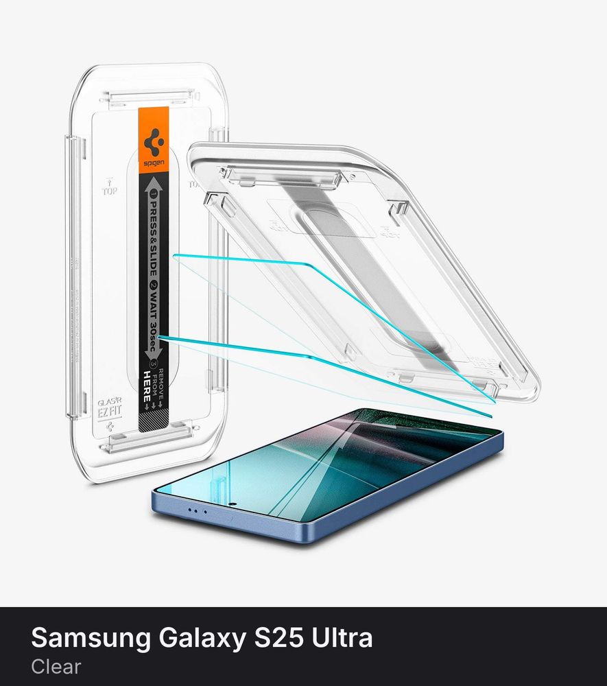 Защитное стекло Spigen Glas.tR EZ Fit HD 2 шт. для Samsung Galaxy S25 Ultra Clear