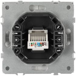 Розетка ЭРА Galaxy 15-3107-01 информационная RJ45 IP20 белый | Эра Galaxy