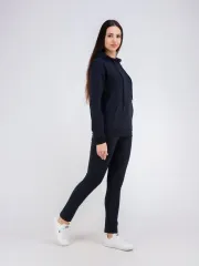 Худи без начеса с капюшоном однотонное модное