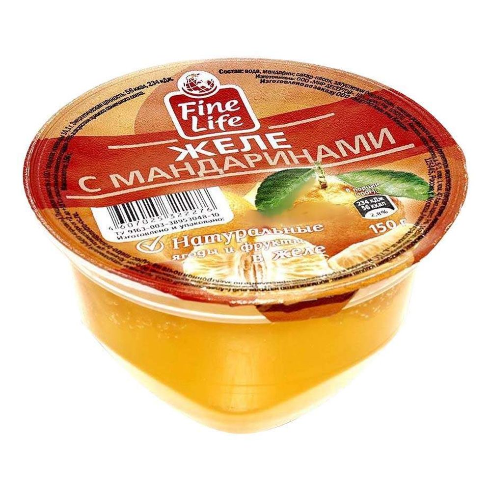 Желе FineLife мандарин 150г