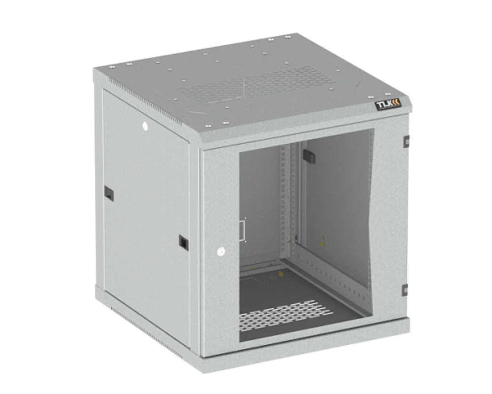 Шкаф настенный 19", 15U TLK TWC-156045-R-G-GY