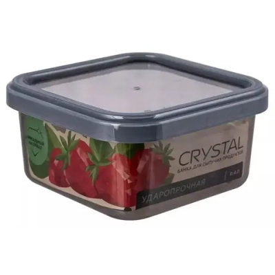 Банка для сыпучих продуктов Crystal 0,4л