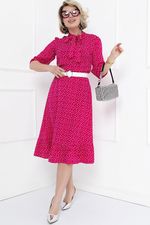 ПЛАТЬЕ ВОЛЬТЕРНО (ФУКСИЯ) Bellovera (Акция)