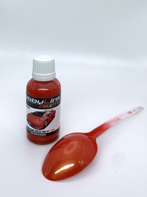 Краска лаковая HobbyLink Lamborghini Rosso Pop HP-1121