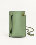 LOEWE сумка для телефона, оттенок авокадо, вид спереди