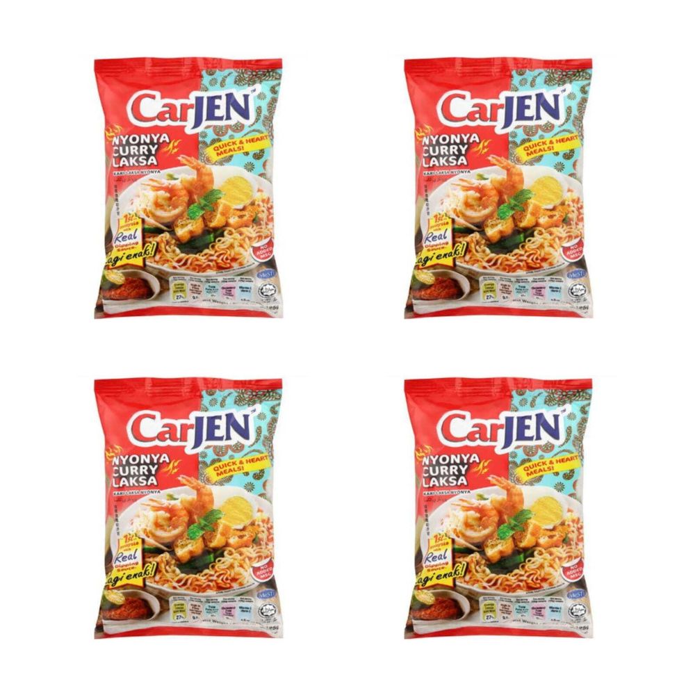 Лапша Карри Лакса CarJEN Nyonya Curry Laksa 125 г 4 шт