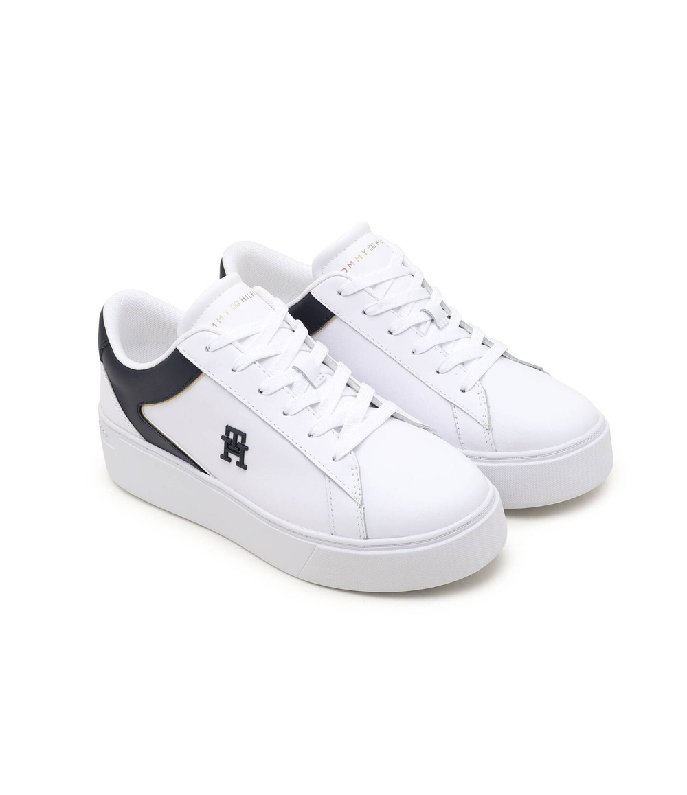 Кожаные кроссовки th platform court Tommy Hilfiger - белый(FW0FW07910)