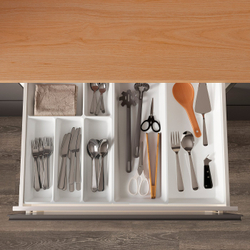 IKEA UPPDATERA  (ИКЕА УППДАТЕРА)  -  Лоток для столовых приборов - белый 32x50 см