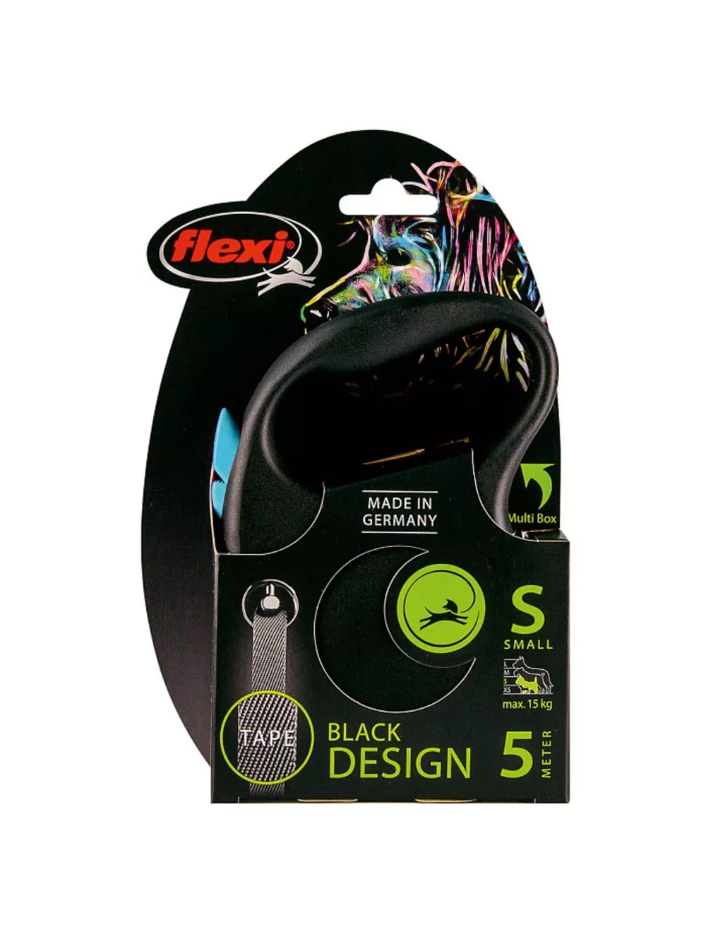 Поводок-Рулетка Black Design S до 15кг лента 5м