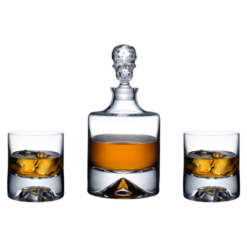 Набор из графина и 2 стаканов для виски Nude Glass Тень