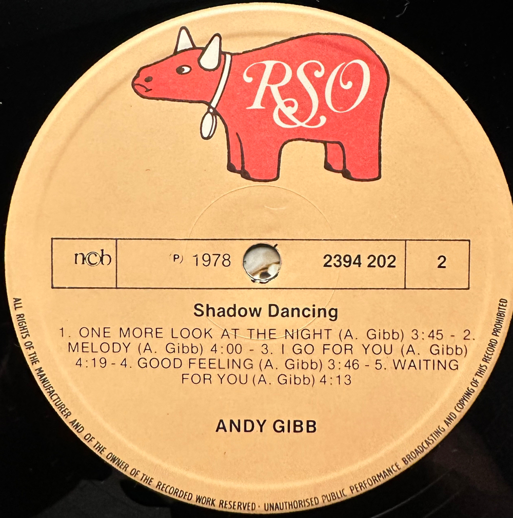 Andy Gibb - Shadow Dancing (Скандинавия 1978г.)