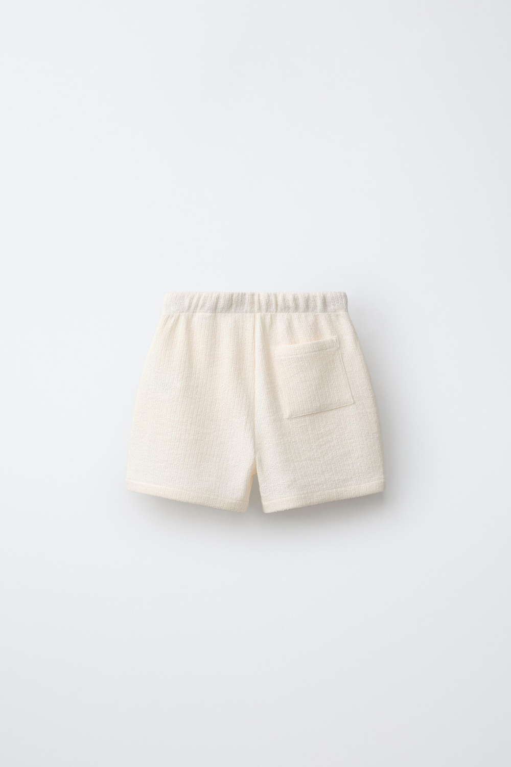 ZARA КОМФОРТНЫЕ ШОРТЫ, ЭКРЮ