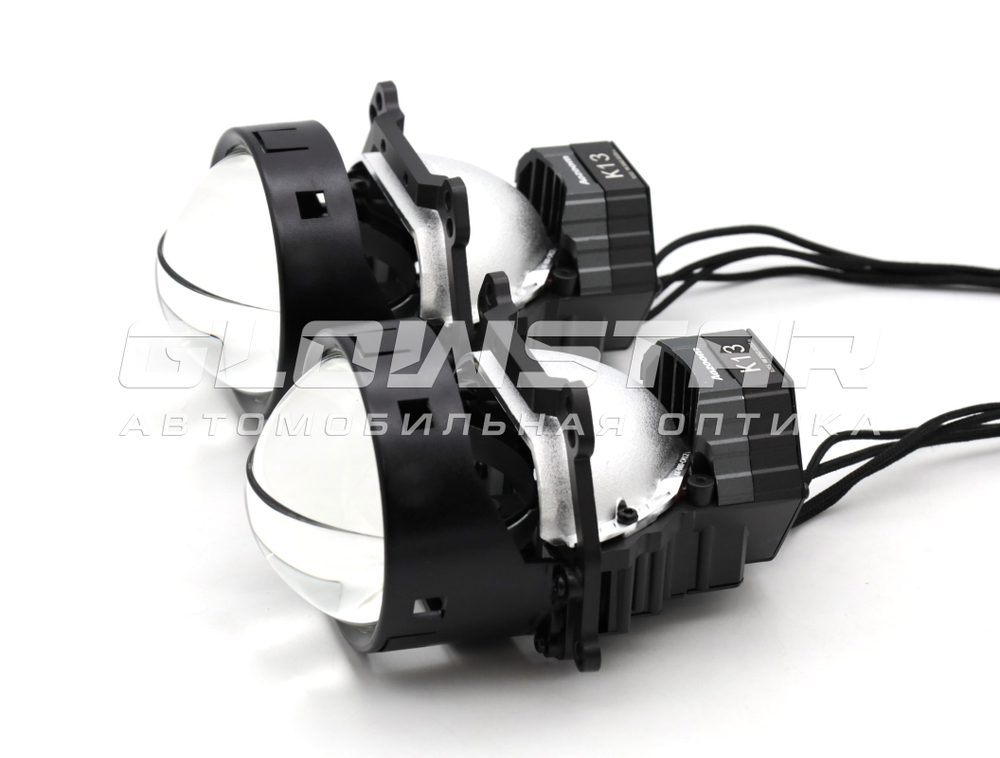 Билед модули Aozoom K13 3.0 дюйма, 2 чипа, 6000K, 12V 52/57W 4300/4600Lm (комплект, 2шт)